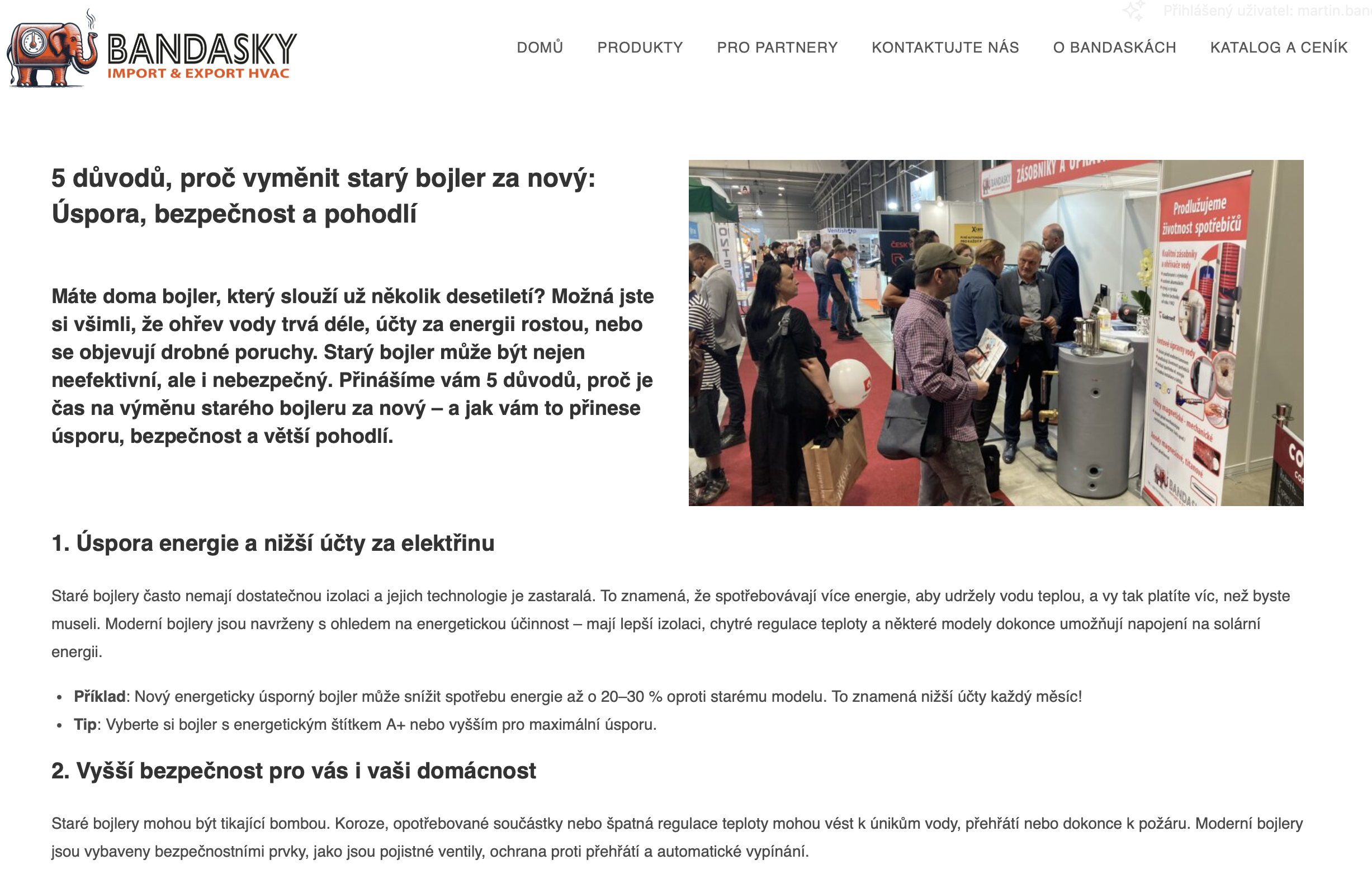 Přečtete si více ze článku 5 důvodů, proč vyměnit starý bojler za nový: Úspora, bezpečnost a pohodlí
